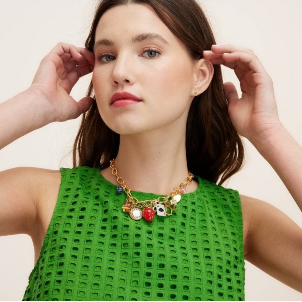 KATE SPADE X Target Gold Chain Charm Necklace Reinventing Nostalgia - Picture 5 of 16